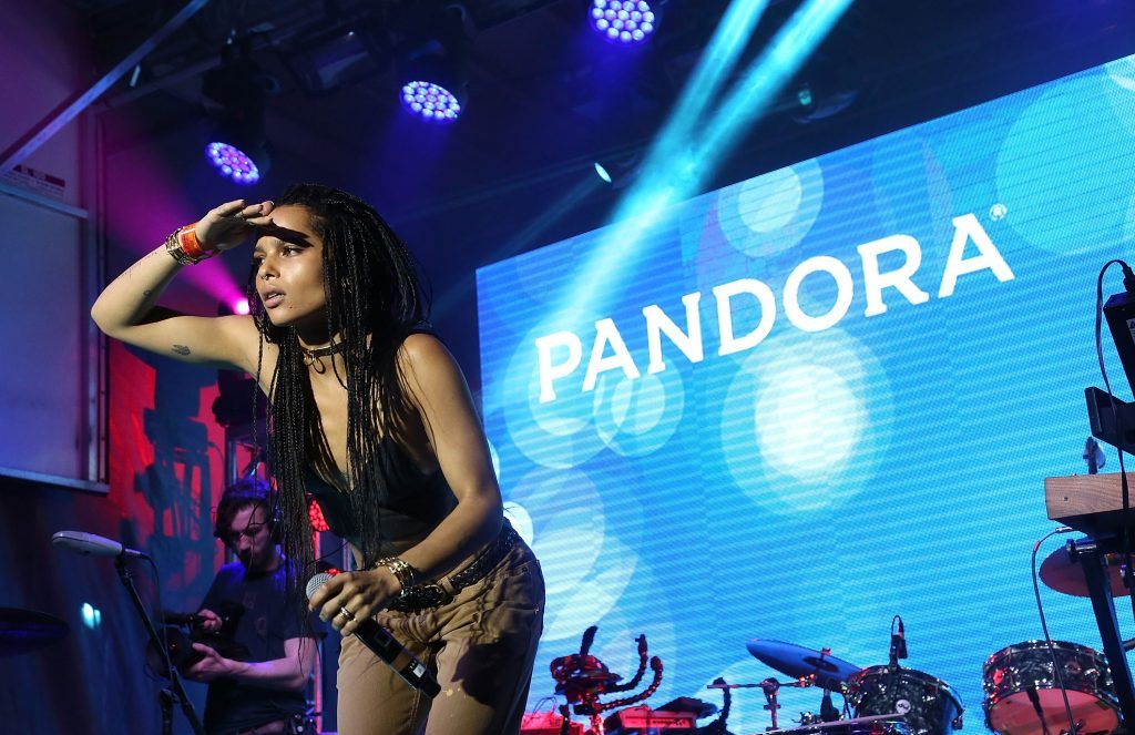 Zoe Kravitz of Lolawolf performs onstage during the PANDORA Discovery Den SXSW on March 18, 2015 in Austin, Texas.  (Photo by Rachel Murray/Getty Images for PANDORA Media)