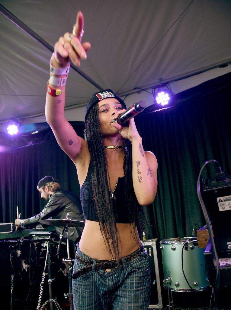 Zoe Kravitz of Lolawolf performs at the Axe/Spin House during the 2015 SXSW Music, Fim + Interactive Festival at Cheer Up Charlie's on March 21, 2015 in Austin, Texas.  (Photo by Michael Buckner/Getty Images for SXSW)
