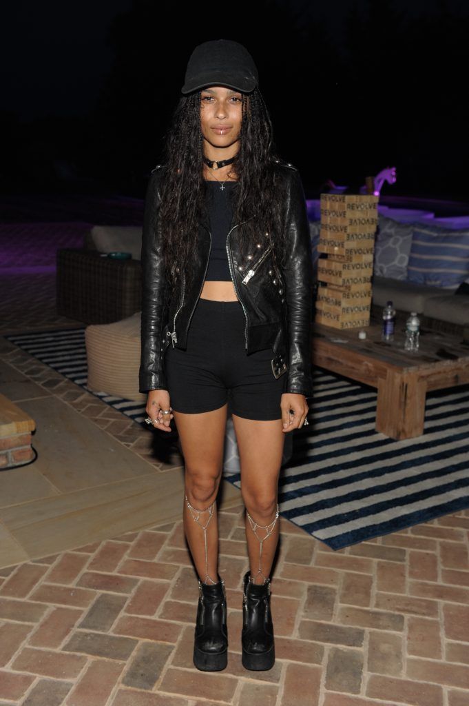 Zoe Kravitz attends the REVOLVE Hamptons House Party sponsored by DeLeon Tequila on July 17, 2015 in Sagaponack, NY.  (Photo by Matthew Eisman/Getty Images for REVOLVE)