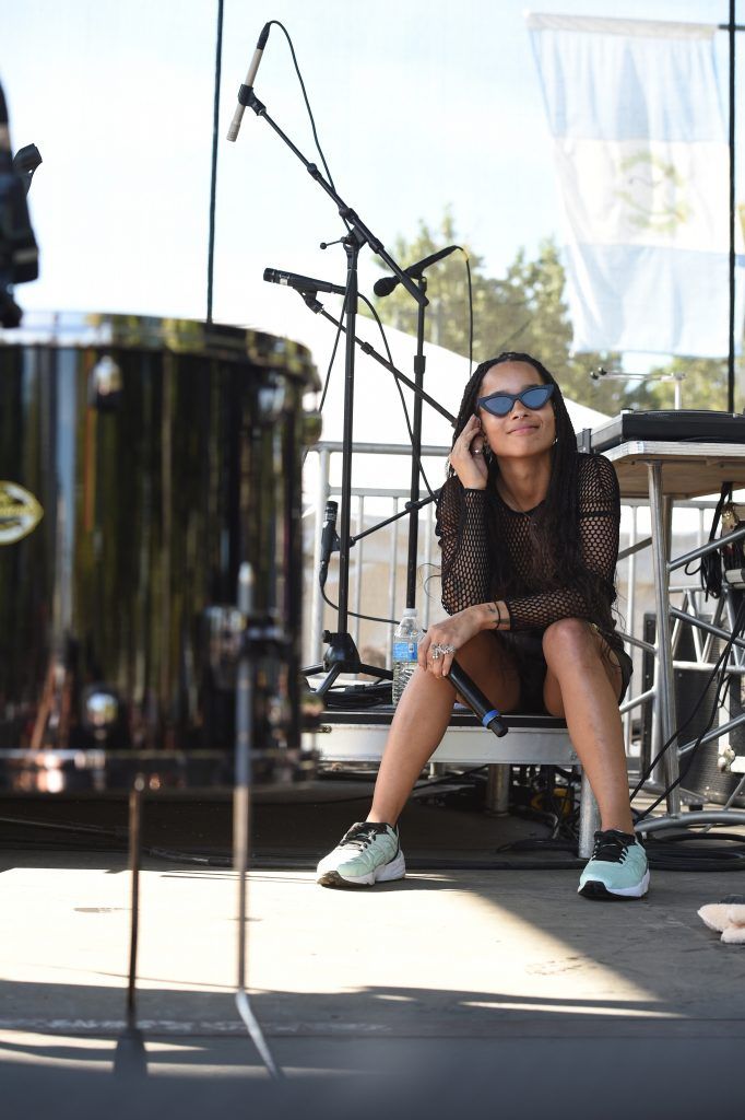 Zoe Kravitz of Lolawolf performs on stage during 2015 Budweiser Made in America festival at Benjamin Franklin Parkway on September 6, 2015 in Philadelphia, Pennsylvania.  (Photo by Dimitrios Kambouris/Getty Images for Anheuser-Busch)