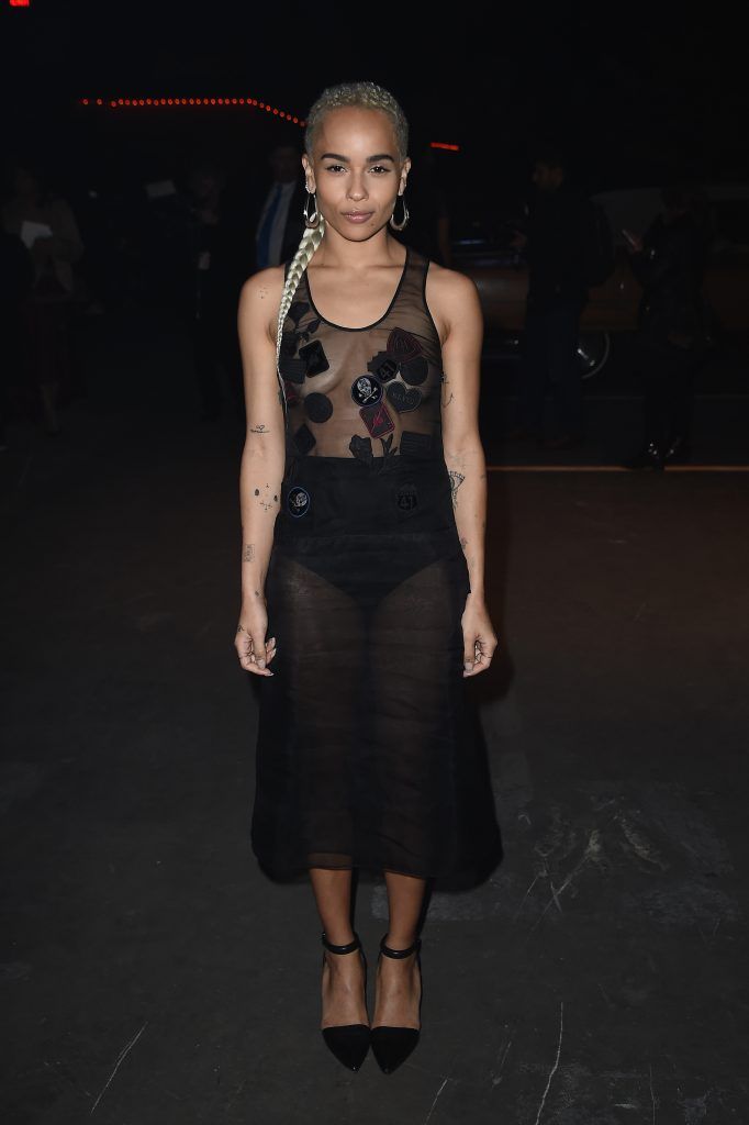 Zoe Kravitz attends Coach 75th Anniversary: Women's Pre-Fall and Men's Fall Show on December 8, 2016 in New York City.  (Photo by Nicholas Hunt/Getty Images for Coach)