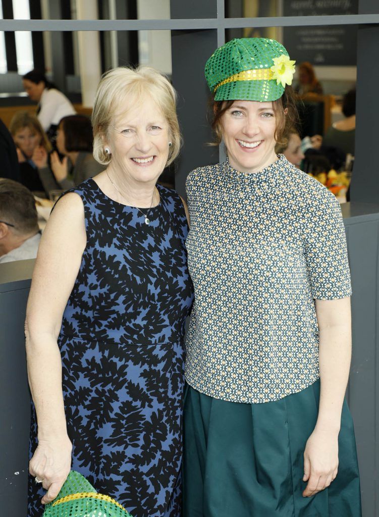 Mary and Carmel McQuaid at the St. Patrick's Day Festival VIP Breakfast proudly sponsored by Marks & Spencer at the Rooftop Cafe in M&S Grafton Street. Photo by Kieran Harnett