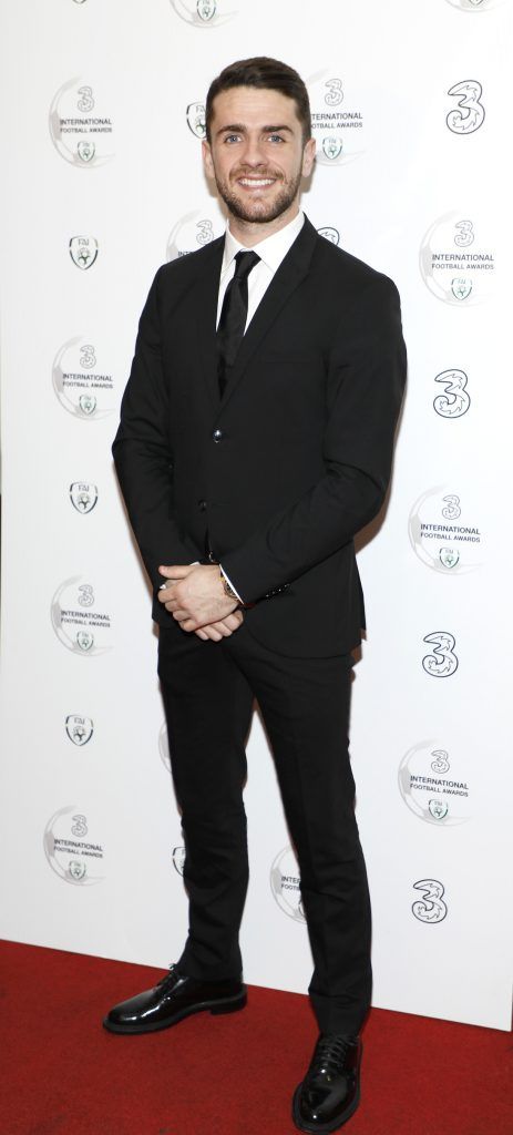 Robbie Brady at the Three FAI International Football Awards 2017 held in RTE-photo Kieran Harnett