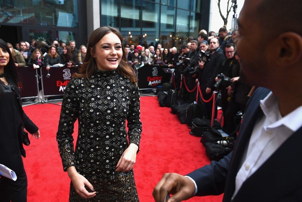 Actress Ella Purnell attends the THREE Empire awards at The Roundhouse on March 19, 2017 in London, England.  (Photo by Ian Gavan/Getty Images)