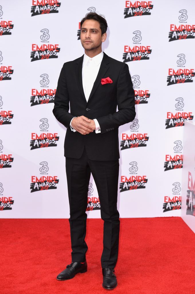 Luke Pasqualino attends the THREE Empire awards at The Roundhouse on March 19, 2017 in London, England.  (Photo by Jeff Spicer/Getty Images)