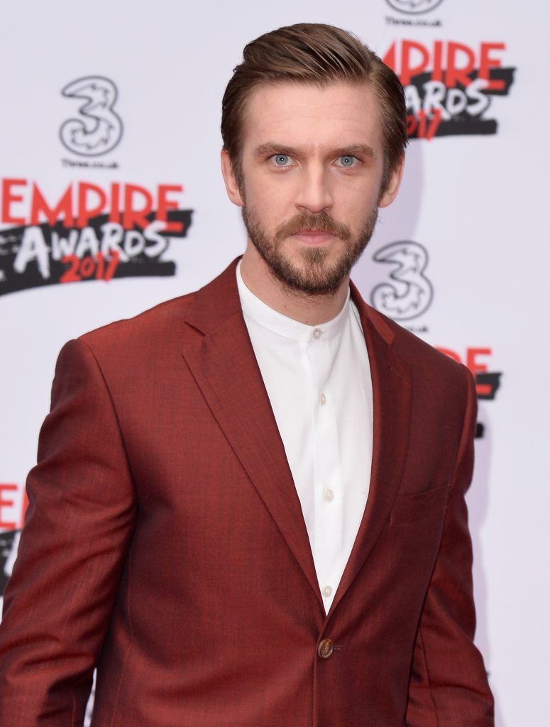 Actor Dan Stevens attends the THREE Empire awards at The Roundhouse on March 19, 2017 in London, England.  (Photo by Jeff Spicer/Getty Images)
