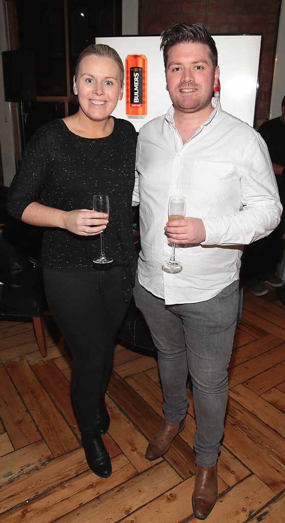 Caitriona O Connor and Thomas Crosse at the Bulmers Revolution, the unveiling of the new look Bulmers Original Irish Cider at Fade Street Social, Dublin. Pictures: Brian McEvoy