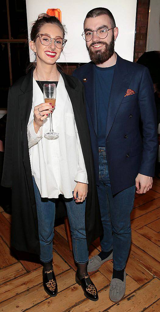 Niamh O Donoghue and Jake McCabe at the Bulmers Revolution, the unveiling of the new look Bulmers Original Irish Cider at Fade Street Social, Dublin. Pictures: Brian McEvoy