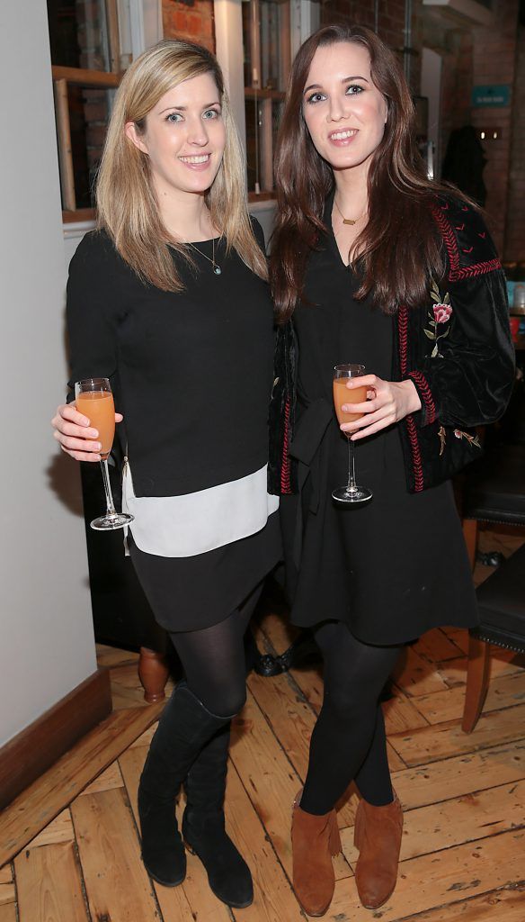 Laura Holland and Cathy Donoghue at the Bulmers Revolution, the unveiling of the new look Bulmers Original Irish Cider at Fade Street Social, Dublin. Pictures: Brian McEvoy