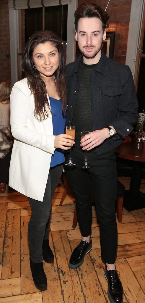 Victoria Kinsella and Brian Conway at the Bulmers Revolution, the unveiling of the new look Bulmers Original Irish Cider at Fade Street Social, Dublin. Pictures: Brian McEvoy