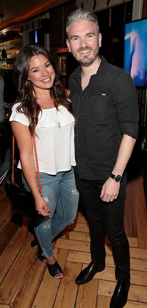 Nadia El Ferdaoussi and Cillian O Sullivan at the Bulmers Revolution, the unveiling of the new look Bulmers Original Irish Cider at Fade Street Social, Dublin. Pictures: Brian McEvoy