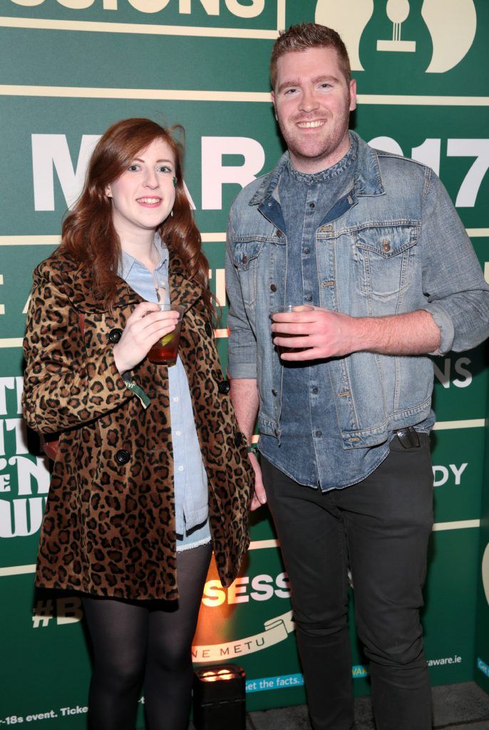 Claire Scott and Stephen McGurn pictured at the Jameson Bow St Sessions at The Academy, Dublin. Nathaniel Rateliff and the Night Sweats headlined the night, with Irish acts All Tvvins and Brian Deady also on the bill. Pictures by Brian McEvoy