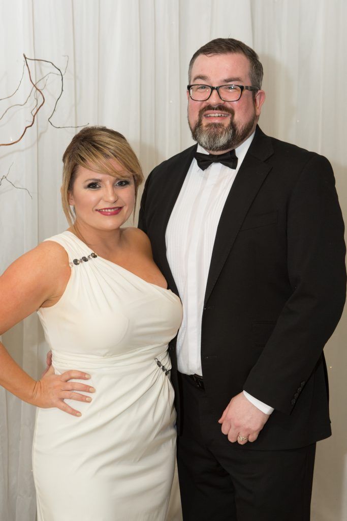 Eveanna Ryan and Dan Regan, Harbour Hotel pictured at the Galway Hospitality Industry Ball 2017 which honoured Connacht Rugby head coach Pat Lam at the Galway Bay Hotel. Photo Martina Regan