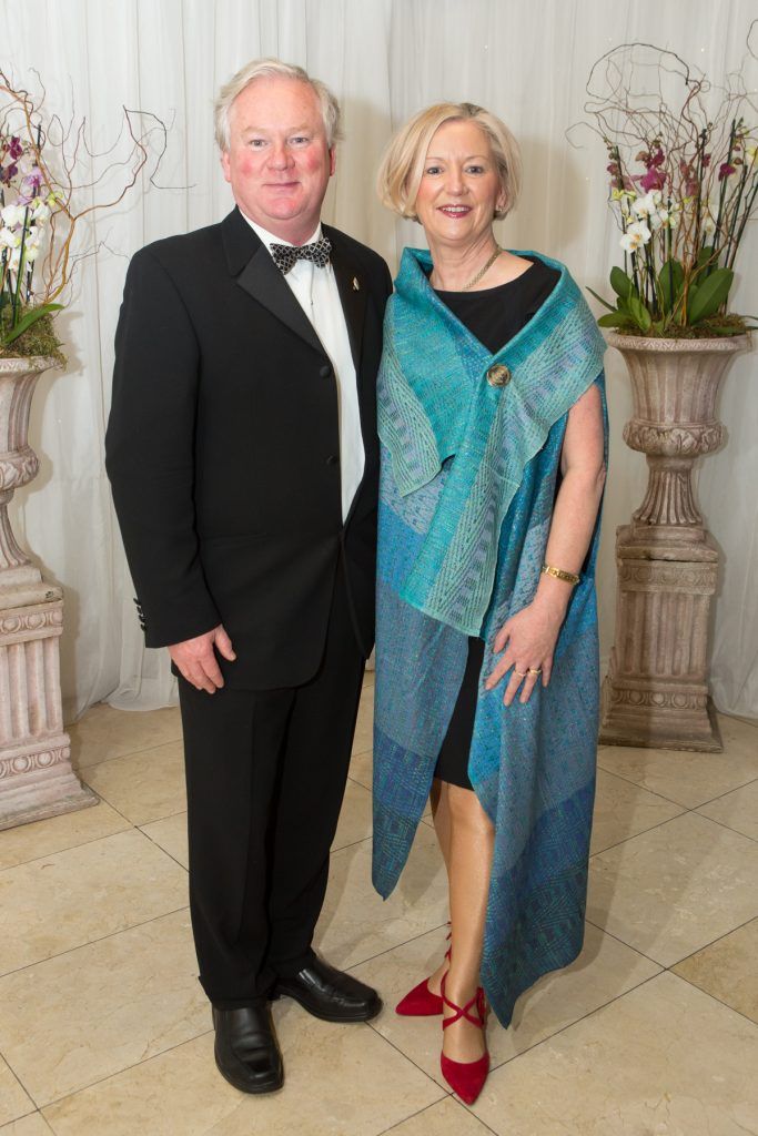 Pat and Sarah McCabe pictured at the Galway Hospitality Industry Ball 2017 which honoured Connacht Rugby head coach Pat Lam at the Galway Bay Hotel. Photo Martina Regan