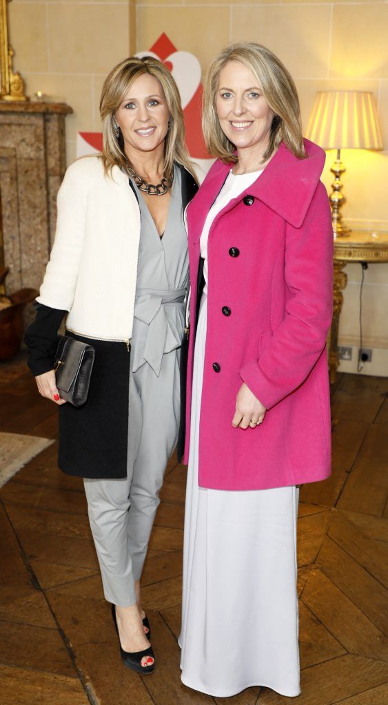 Anneliese Stanley and Mary Barry at the Respect Queen Of Hearts Charity Lunch at Carton House-photo Kieran Harnett