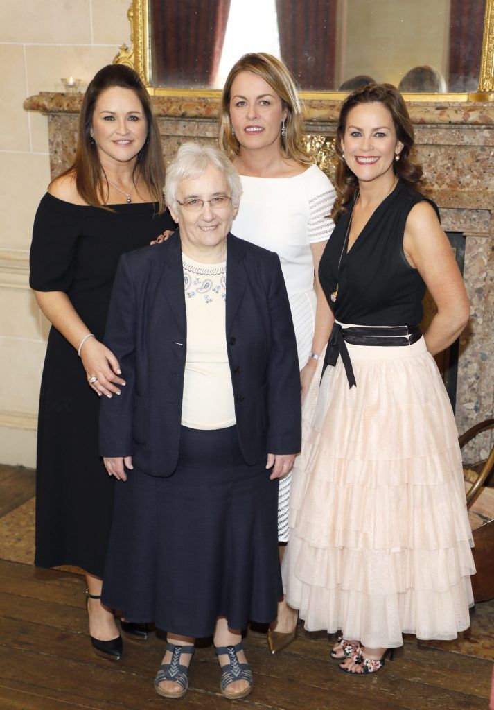 Bronagh Kennedy, Sister Zoe, Karen Doyle and Deborah Conboy at the Respect Queen Of Hearts Charity Lunch at Carton House-photo Kieran Harnett