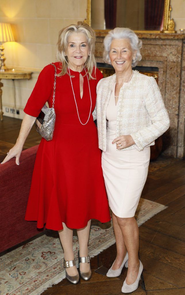 Claire Campbell and Maureen Gunne at the Respect Queen Of Hearts Charity Lunch at Carton House-photo Kieran Harnett