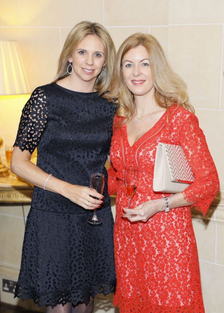 Gemma Gallagher and Ciara Lalloo at the Respect Queen Of Hearts Charity Lunch at Carton House-photo Kieran Harnett