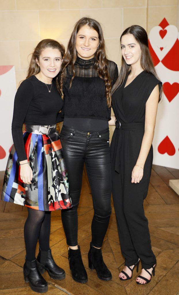 Izzy Hemeryck, Alanna Doyle and Zoe Mallaghan at the Respect Queen Of Hearts Charity Lunch at Carton House-photo Kieran Harnett