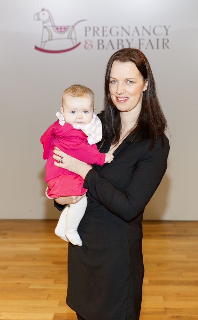 Gail Doyle and daughter Nora (5mths) pictured at the Pregnancy and Baby Fair exclusive preview event ahead of the 2017 Fair which takes place in the RDS on Saturday and Sunday the 1st and 2nd of April 2017. Picture by Andres Poveda