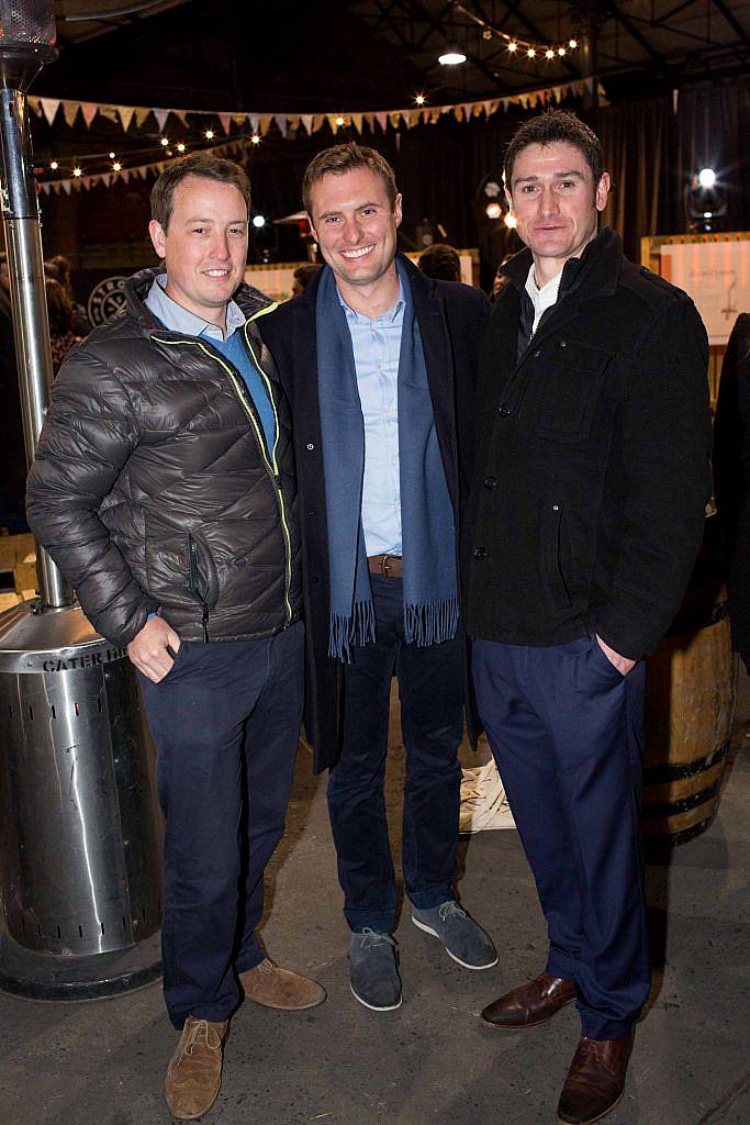 Ross Mc Donald Rory O'Farrell and Paul Quinn pictured at the launch of Strong Roots #KeepDigging - Adventures of a Food Truck campaign, which took place in the unique setting of the Fruit, Vegetable and Flower Market on Mary's Lane on 22/3/17. Photo by Richie Stokes