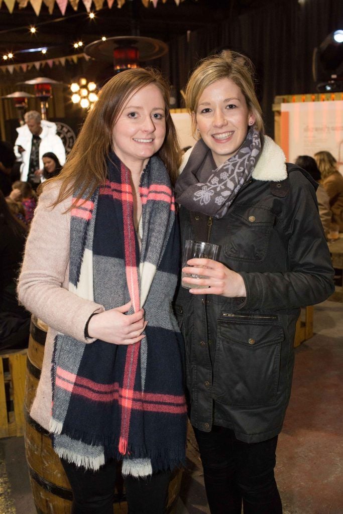 Edel Corcoran and Sarah Lagan pictured at the launch of Strong Roots #KeepDigging - Adventures of a Food Truck campaign, which took place in the unique setting of the Fruit, Vegetable and Flower Market on Mary's Lane on 22/3/17. Photo by Richie Stokes