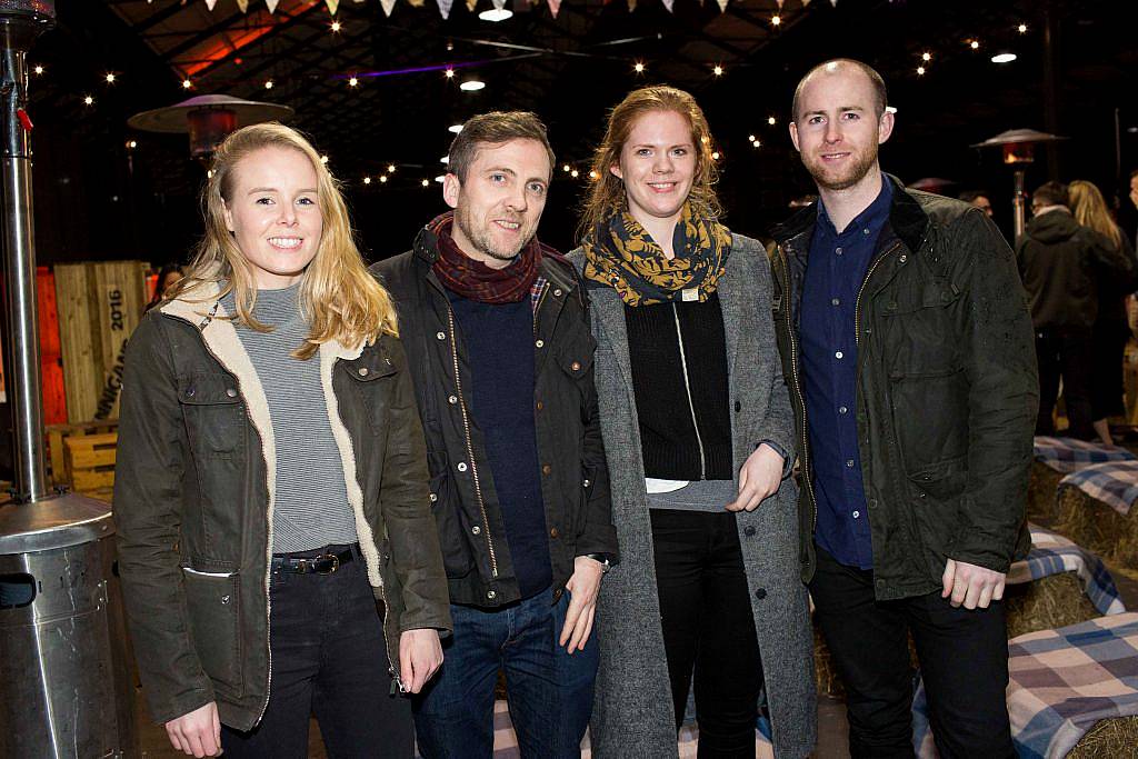 Susie Griffin Thomas Ryan and Ciara Gaughan and Marcus O'Sullivan pictured at the launch of Strong Roots #KeepDigging - Adventures of a Food Truck campaign, which took place in the unique setting of the Fruit, Vegetable and Flower Market on Mary's Lane on 22/3/17. Photo by Richie Stokes