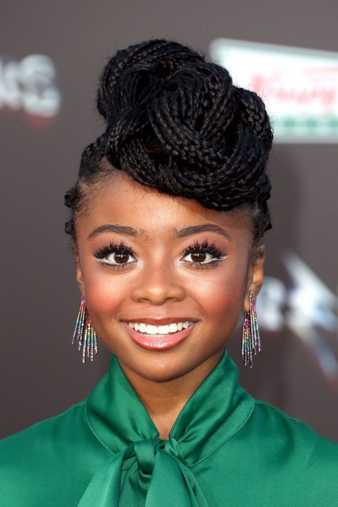 Actor Skai Jackson at the premiere of Lionsgate's "Power Rangers" on March 22, 2017 in Westwood, California.  (Photo by Frederick M. Brown/Getty Images)