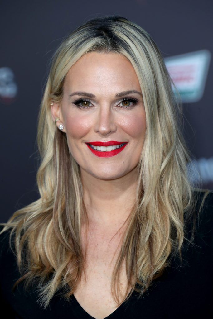Actor Molly Sims at the premiere of Lionsgate's "Power Rangers" on March 22, 2017 in Westwood, California.  (Photo by Frederick M. Brown/Getty Images)