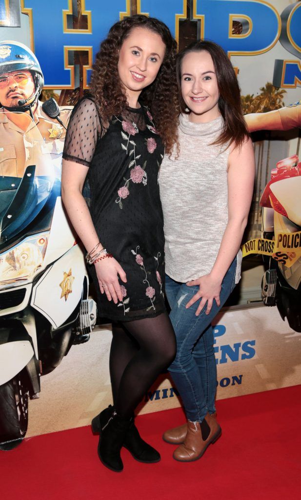 Laura Doyle and Rebecca Powderley at the special preview screening of the film 'Chips ' at Cineworld, Dublin. Pictures by Brian McEvoy