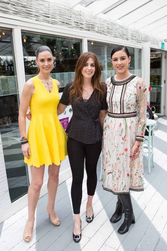 Alison Canavan Holly White and Ruth Griffin  pictured at the launch of the Urban Veda natural skincare range in Ireland at House Dublin, Lower Leeson St. Photo by Richie Stokes