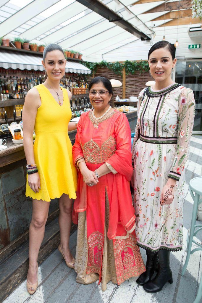 Alison Canavan Rita Shah and Ruth Griffin  pictured at the launch of the Urban Veda natural skincare range in Ireland at House Dublin, Lower Leeson St. Photo by Richie Stokes