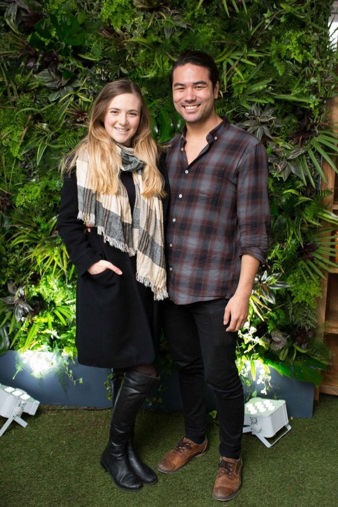 Aleshia Miller and Alexander Nordmark  pictured at the launch of the Urban Veda natural skincare range in Ireland at House Dublin, Lower Leeson St. Photo by Richie Stokes