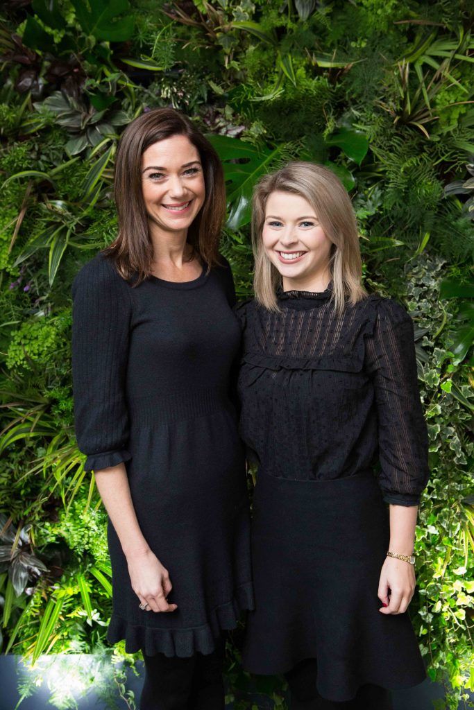 Nicki Labram and Shauna Irwin  pictured at the launch of the Urban Veda natural skincare range in Ireland at House Dublin, Lower Leeson St. Photo by Richie Stokes