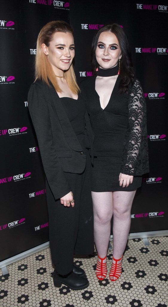 Jessie Lawlor and Gemma Kavanagh pictured at The Makeup Crew graduation event at Lillie's Bordello. Pic by Patrick O'Leary