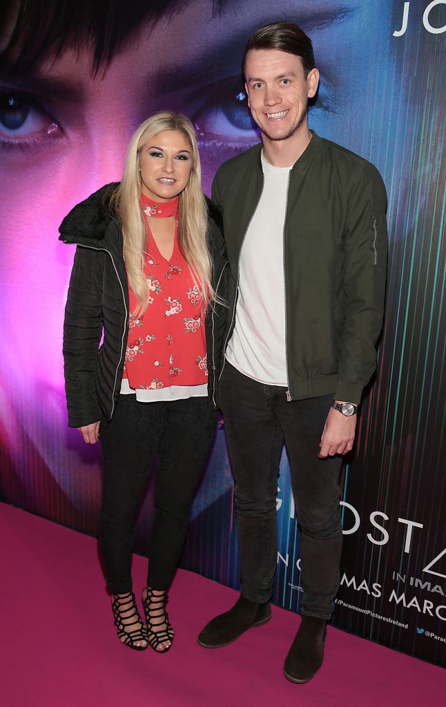 Anne Marie Jordan and Mike Gaynor ictured at the special preview screening of the film Ghost in the Shell at Cineworld, Dublin. Picture: Brian McEvoy.