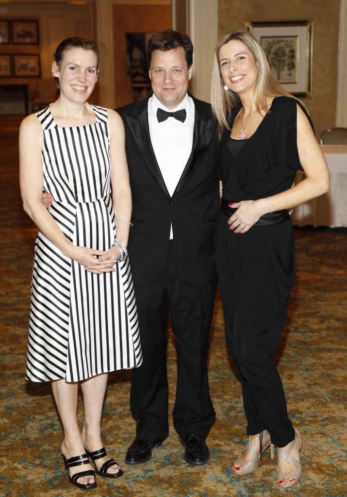 Kirsten Brennan, James Olden and Lisa Dennehy at the Law Society Spring Gala held at the InterContinental Hotel-photo Kieran Harnett