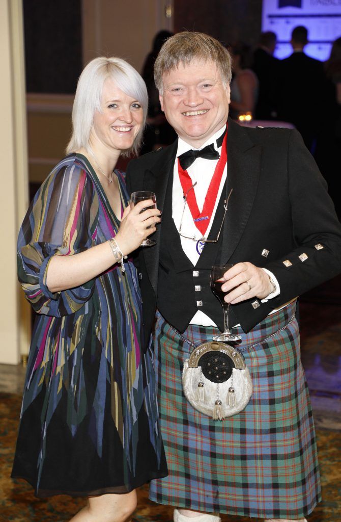 Vanya Louise and Graham Matthews at the Law Society Spring Gala held at the InterContinental Hotel-photo Kieran Harnett