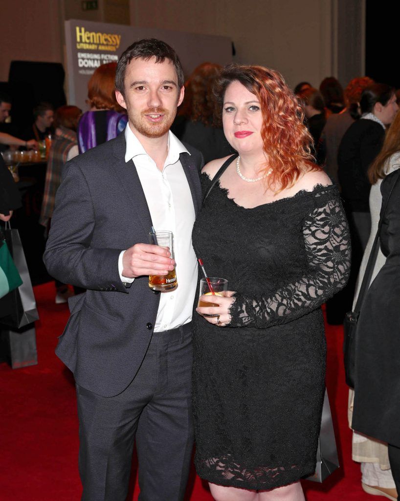 Sean Tanner and Ciara Tanner pictured at The Hennessy Literary Awards at IMMA Kilmainham Pic: Marc O'Sullivan