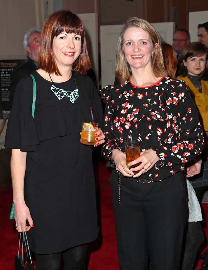 Anne Hayden and Ruth O'Regan pictured at The Hennessy Literary Awards at IMMA Kilmainham Pic: Marc O'Sullivan