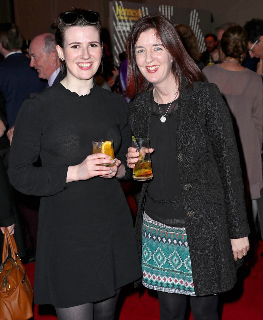 Jeanne Sutton and Jackie Lynam pictured at The Hennessy Literary Awards at IMMA Kilmainham Pic: Marc O'Sullivan