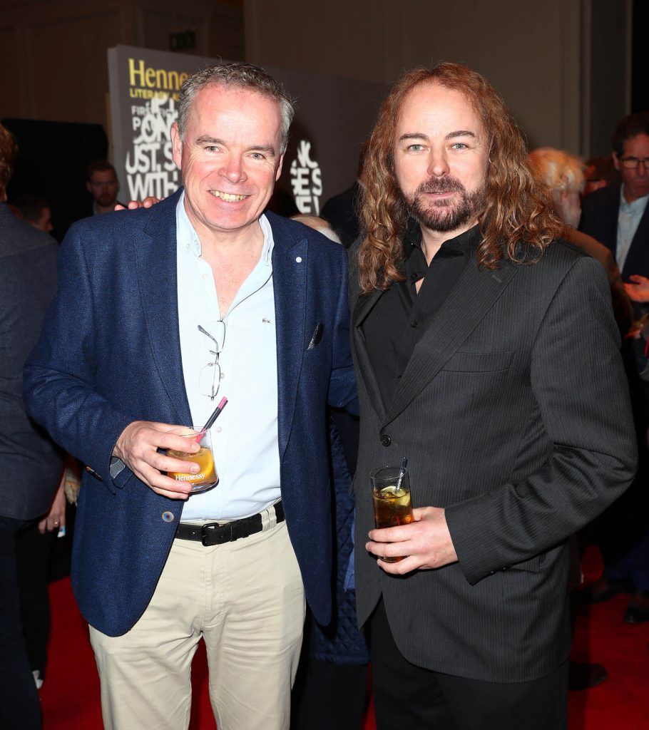 Jim and Paul McMahon pictured at The Hennessy Literary Awards at IMMA Kilmainham Pic: Marc O'Sullivan