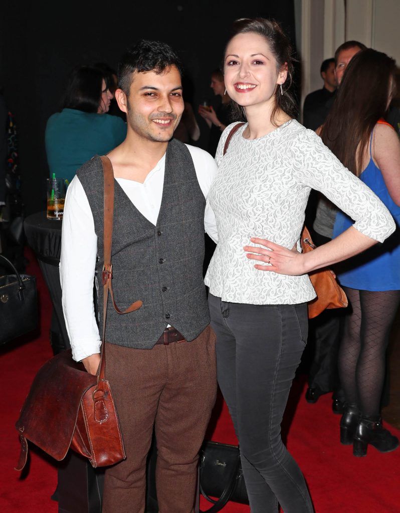 Ferdia Lennon and Emma Durrant Lennon pictured at The Hennessy Literary Awards at IMMA Kilmainham Pic: Marc O'Sullivan