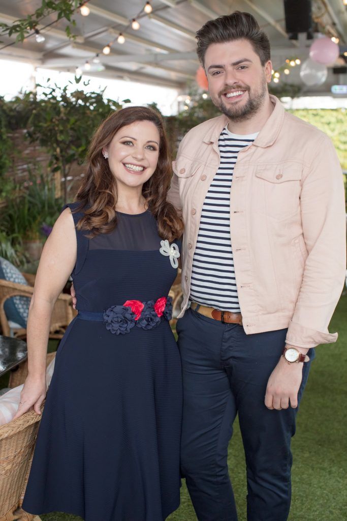 Catherine Fulvio & James Patrice pictured at Siucra's Easter Garden Party event hosted in the beautiful surrounds of House on Leeson Street on Wednesday, 29th March.The event celebrated the announcement of much-loved celebrity chef Catherine Fulvio as its brand ambassador whilst also launching the #minimoments campaign. Pic by Anthony Woods