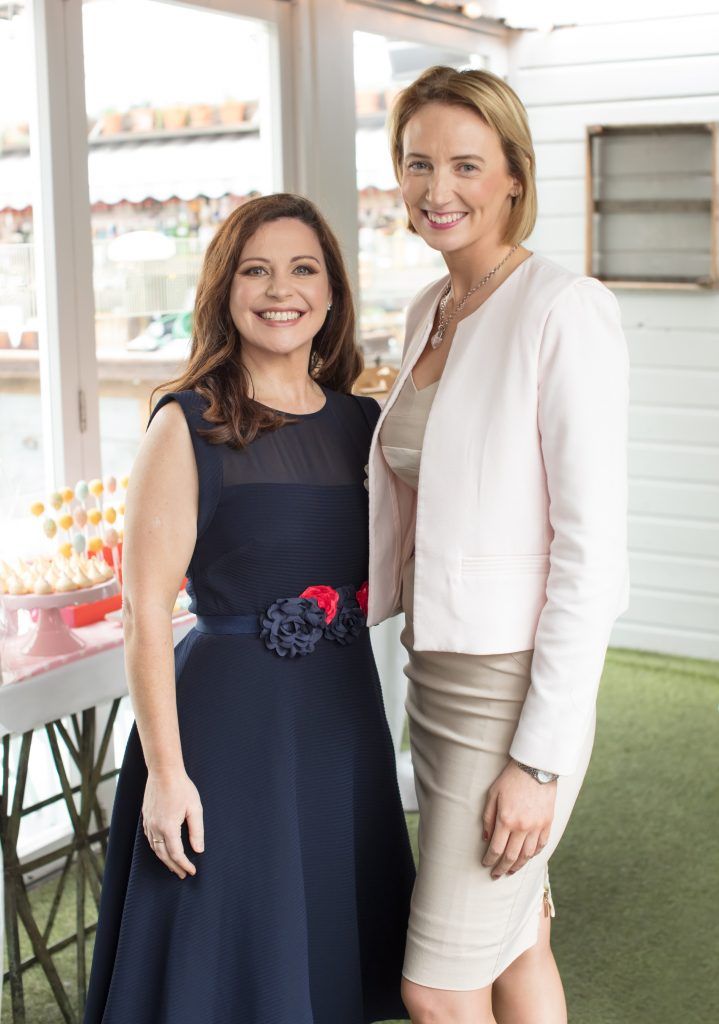 Catherine Fulvio & Joanne McAllister pictured at Siucra's Easter Garden Party event hosted in the beautiful surrounds of House on Leeson Street on Wednesday, 29th March.The event celebrated the announcement of much-loved celebrity chef Catherine Fulvio as its brand ambassador whilst also launching the #minimoments campaign. Pic by Anthony Woods