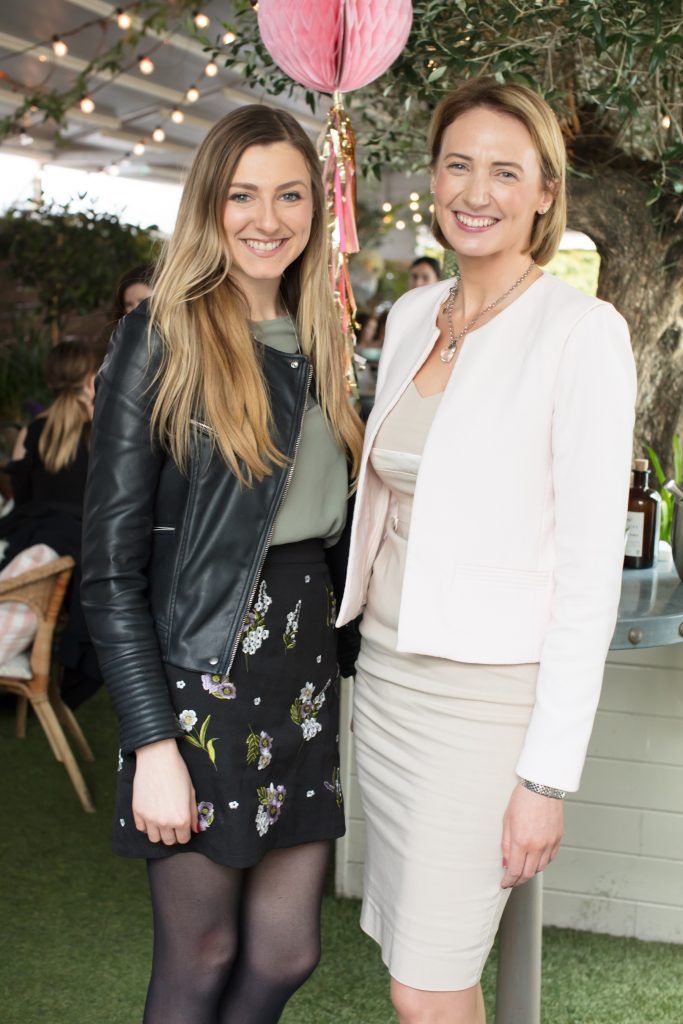 Darina Coffey & Joanne McAllister pictured at Siucra's Easter Garden Party event hosted in the beautiful surrounds of House on Leeson Street on Wednesday, 29th March.The event celebrated the announcement of much-loved celebrity chef Catherine Fulvio as its brand ambassador whilst also launching the #minimoments campaign. Pic by Anthony Woods