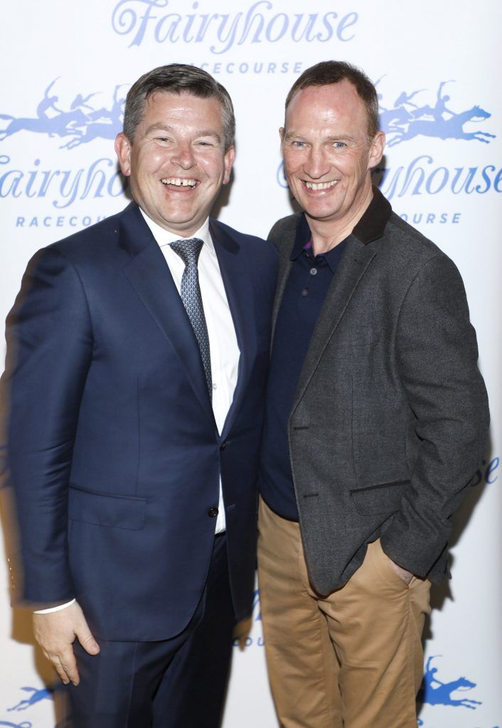 Brendan McArdle and Paul Carberry at the launch of the Fairyhouse Easter Festival 2017 in House, Leeson Street, Dublin on 29th March 2017. Photo by Kieran Harnett