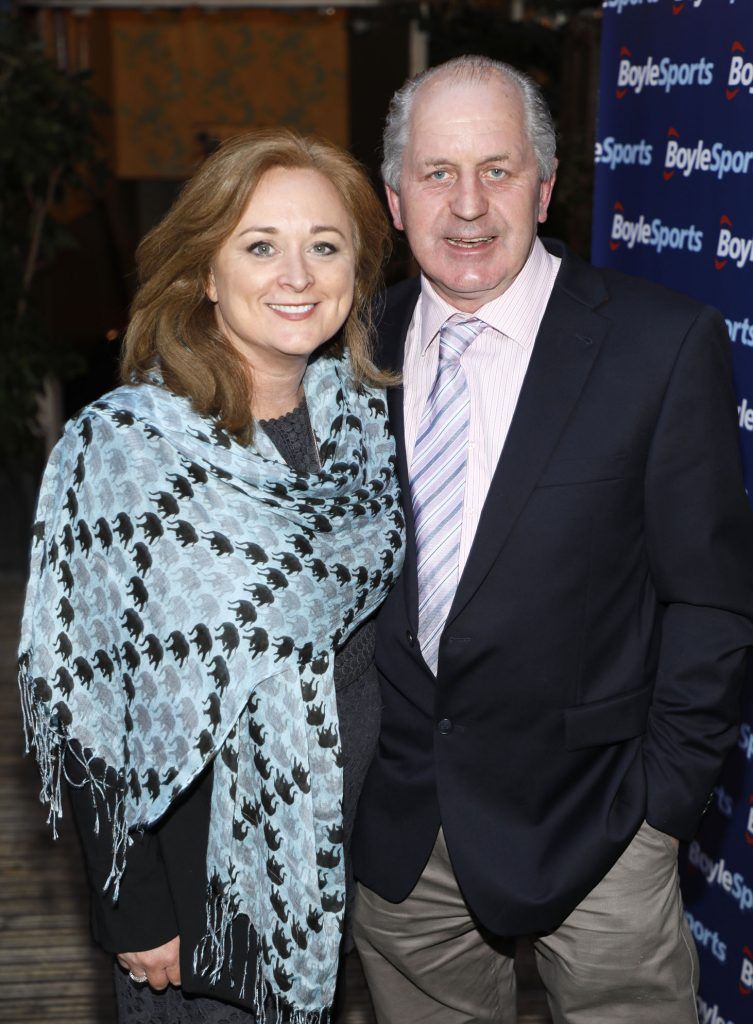 Monica O'Byrne and Liam Nevin at the launch of the Fairyhouse Easter Festival 2017 in House, Leeson Street, Dublin on 29th March 2017. Photo by Kieran Harnett