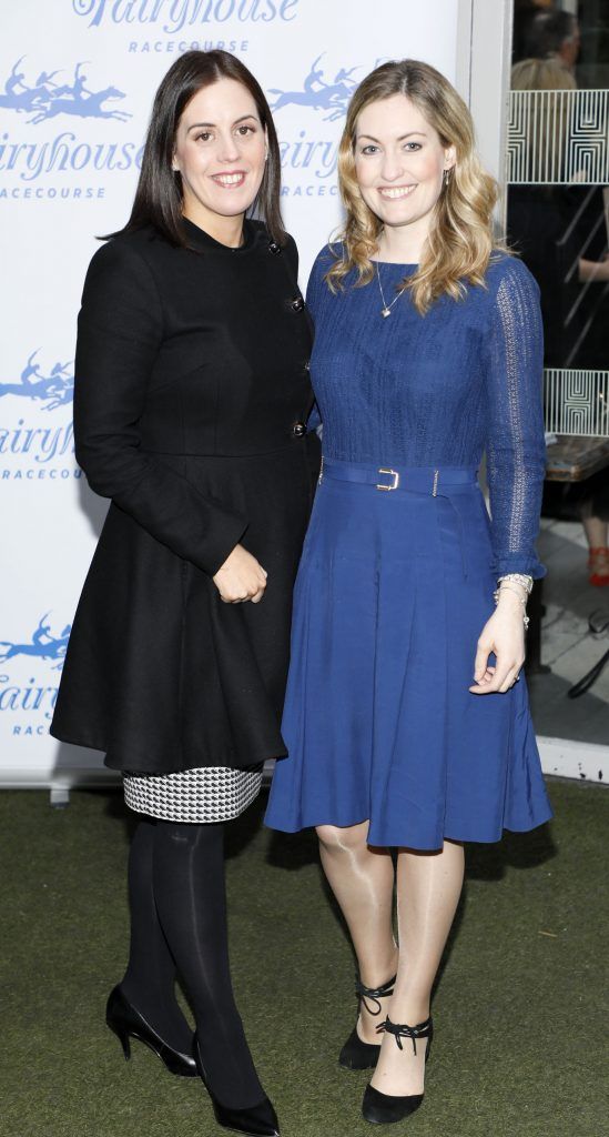 Sinead Hussey and Dyane Connor at the launch of the Fairyhouse Easter Festival 2017 in House, Leeson Street, Dublin on 29th March 2017. Photo by Kieran Harnett