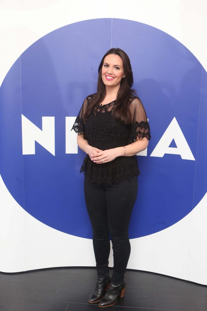 Lauren Murphy pictured as The Nivea Cleansing Blue Room hosted Lauren Murphy, The Voice UK & celebrity make-up artist as well as Dramatic Mac and the NIVEA skincare and MUA team. The event took place in Dylan Bradshaw on South William Street 2. Photo: Leon Farrell/Photocall Ireland.